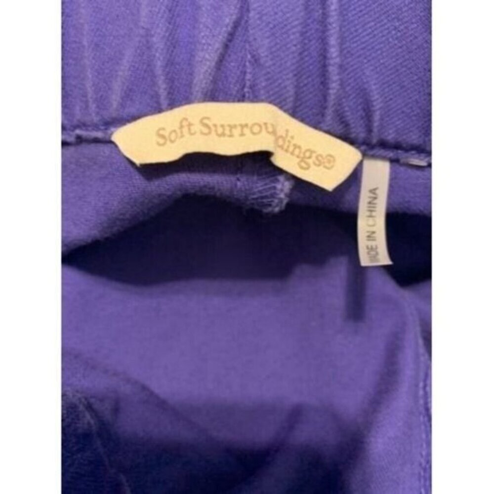 Soft Surroundings Ultimate Snap Up Legging Pull On Elastic High Waist Purple - Picture 8 of 9